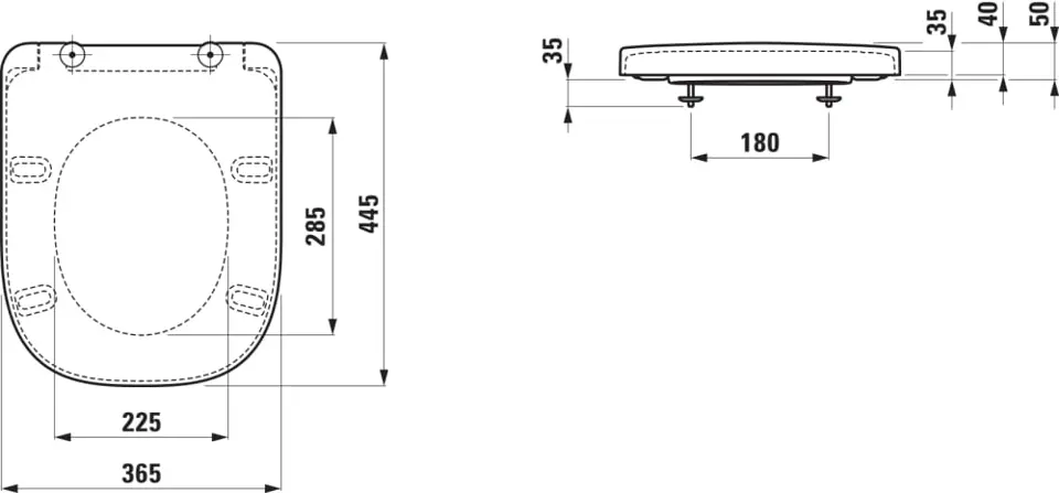 Laufen - Meda - WC-ülőke - H8911137160001 – 2. kép