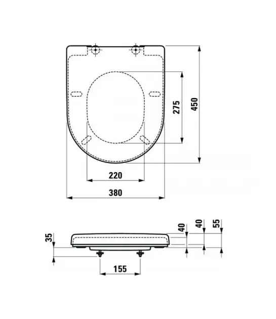 Laufen - Pro - WC-ülőke - H8919513370031 – 2. kép
