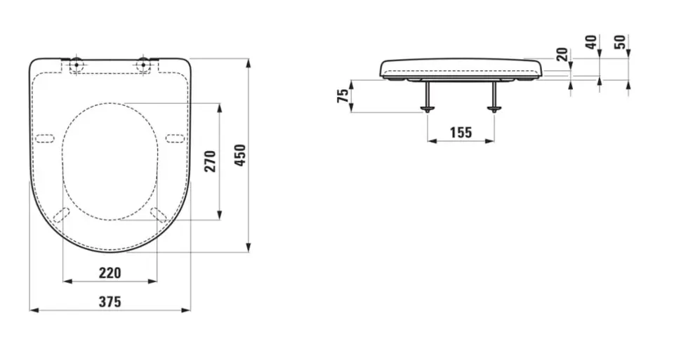 Laufen - Pro - WC-ülőke - H8939580000001 – 2. kép