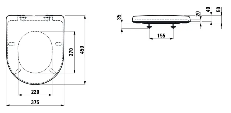 Laufen - Pro - WC-ülőke - H8939590000001 – 2. kép
