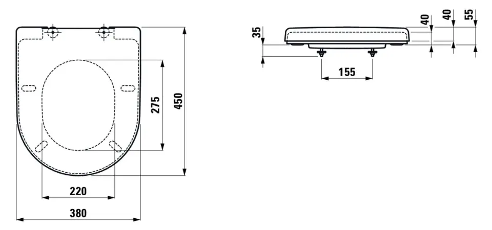 Laufen - Pro - WC-ülőke - H8969503000001 – 2. kép