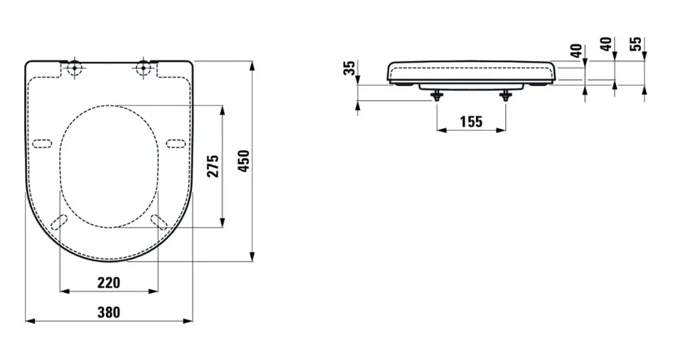 Laufen - Pro - WC-ülőke - H8969513000001 – 2. kép
