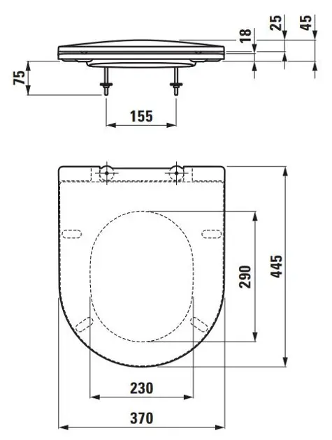 Laufen - Pro - WC-ülőke - H8989600000001 – 2. kép