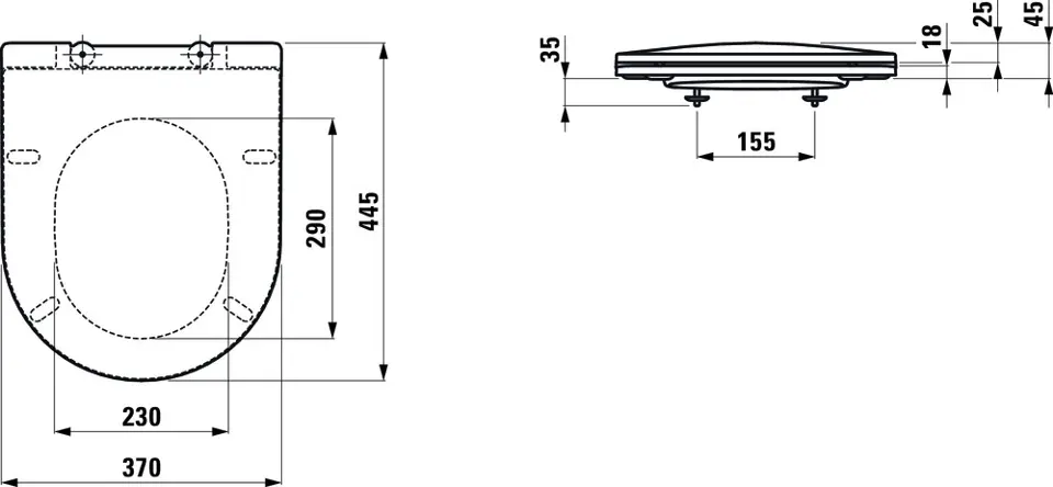Laufen - Pro - WC-ülőke - H8989650000001 – 2. kép