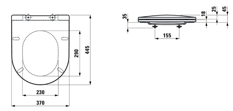 Laufen - Pro - WC-ülőke - H8989660000001 – 2. kép