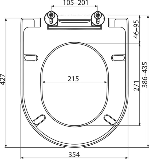 Ravak - Chrome - WC-ülőke - X01549 – 2. kép