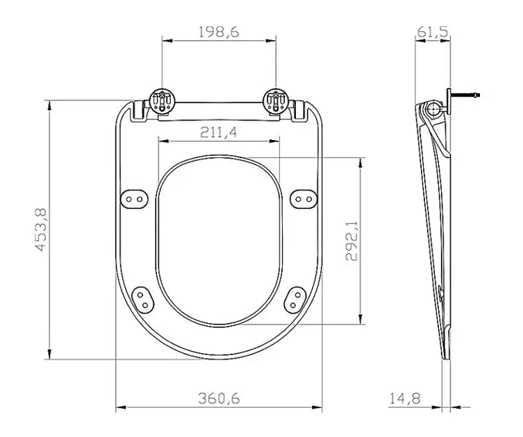 Ravak - Chrome - WC-ülőke - X01795 – 2. kép