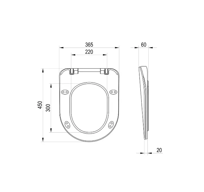 Ravak - Endo - WC-ülőke - X01722 – 2. kép