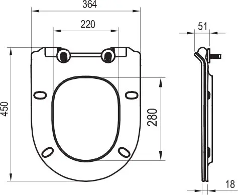 Ravak - Vita - WC-ülőke - X01861 – 2. kép