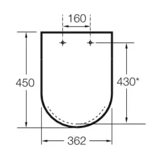 Roca - Meridian - WC-ülőke - A8012A200B – 2. kép