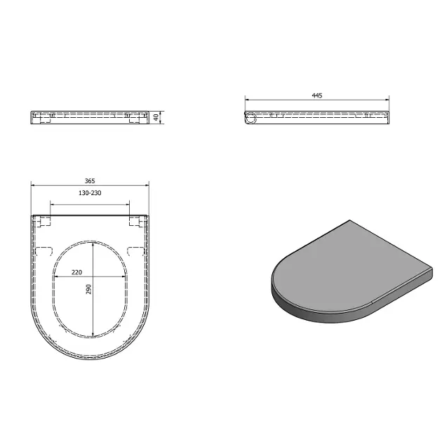 Sapho - GSI Norm/Pura - WC-ülőke - MS86CN11 – 2. kép