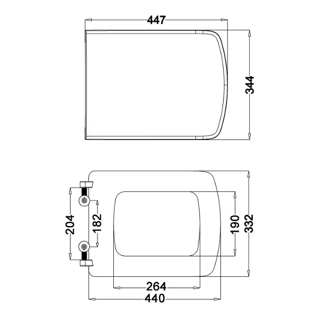 Sapho - Isvea Purity - WC-ülőke - 40S30700I – 2. kép