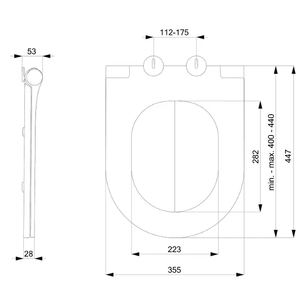 Sapho - Slim - WC-ülőke - 100787 – 2. kép
