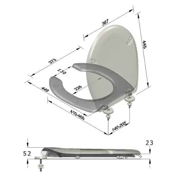 Sapho - Uran Project - WC-ülőke - 1010 – 2. kép