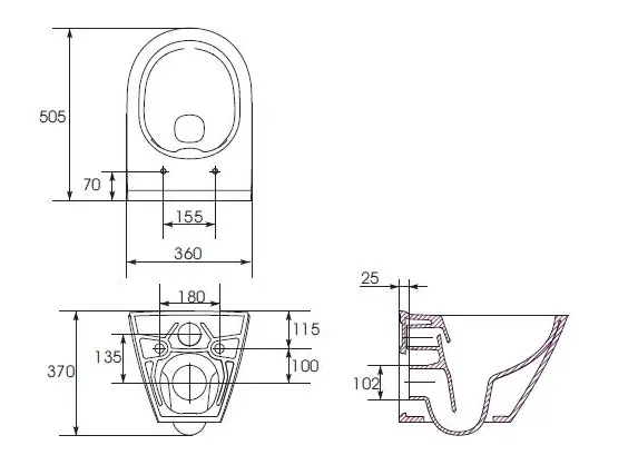 Cersanit - City - WC - K35-025 – 2. kép