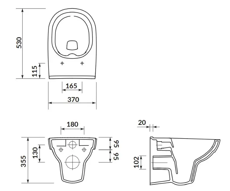 Cersanit - City - WC - K35-028 – 2. kép