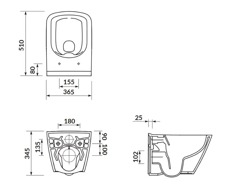 Cersanit - City - WC - K35-041 – 2. kép