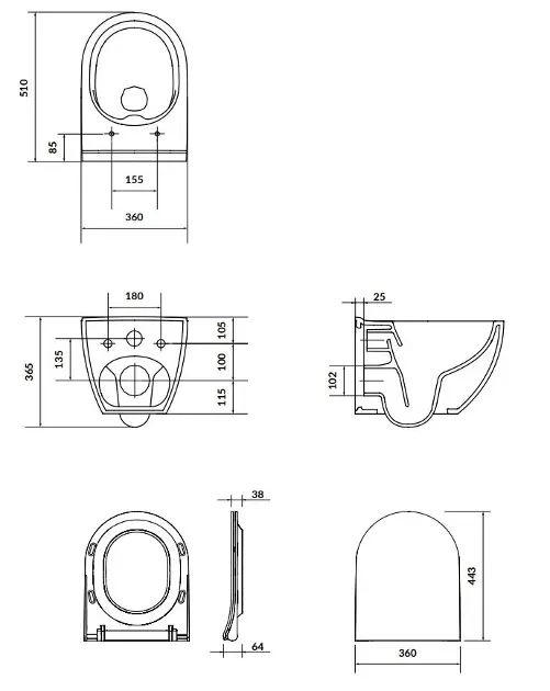 Cersanit - Zen - WC - S701-428 – 2. kép