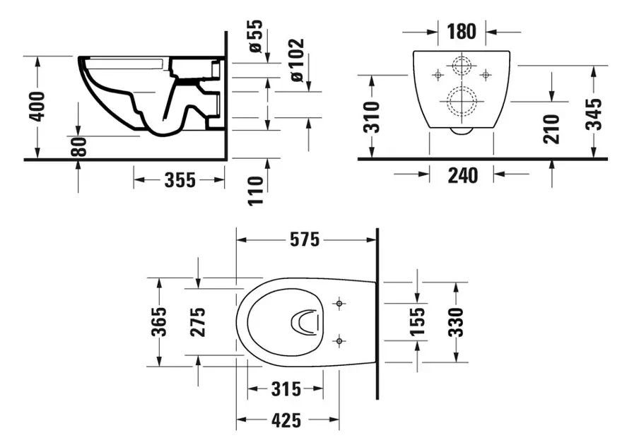Duravit - Architec - WC - 2572090000 – 2. kép