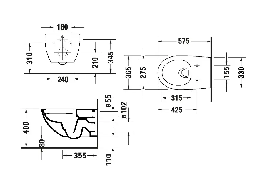 Duravit - Architec - WC - 257209AC00 – 2. kép