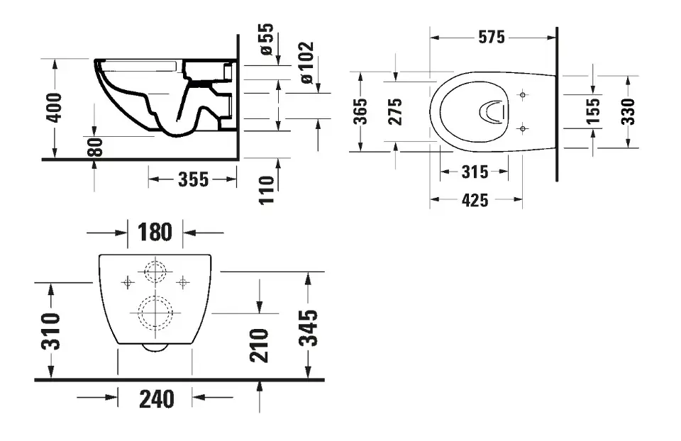 Duravit - Architec - WC - 45726900A1 – 2. kép