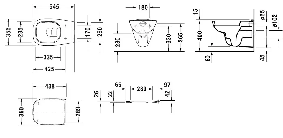 Duravit - D-Code - WC - 45350900A1 – 2. kép