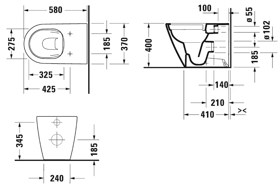 Duravit - D-Neo - WC - 2003092000 – 2. kép