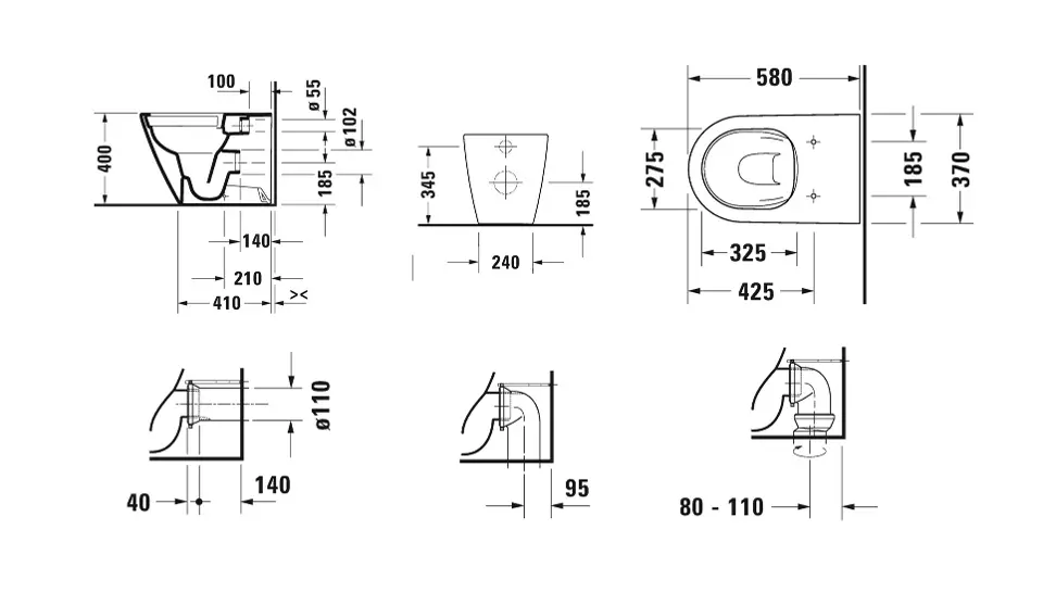 Duravit - D-Neo - WC - 200309AC00 – 2. kép