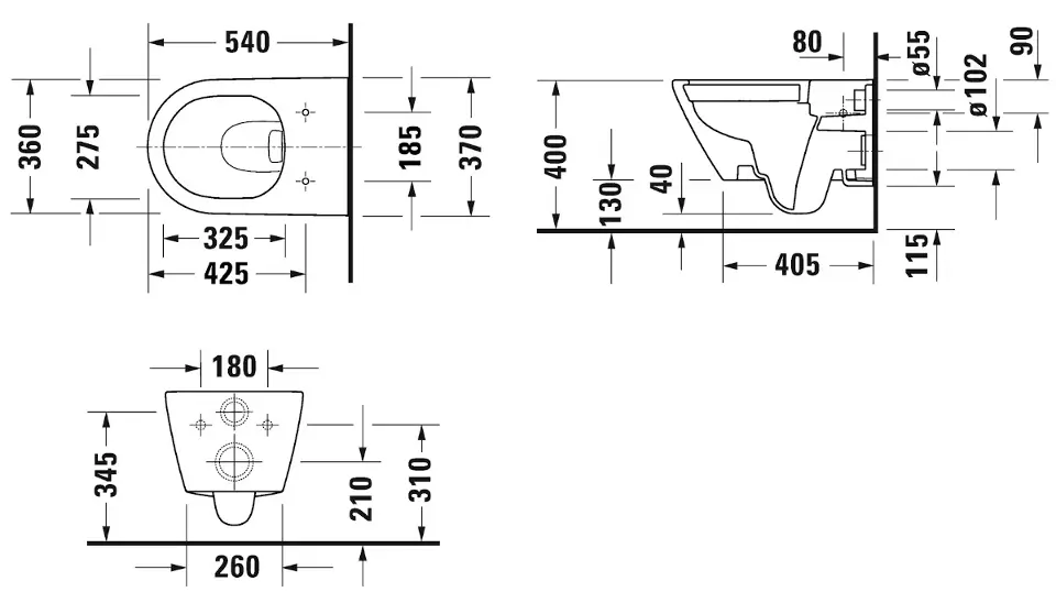Duravit - D-Neo - WC - 2577092000 – 2. kép