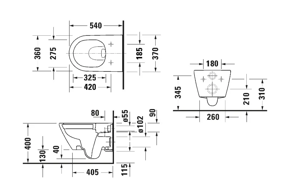 Duravit - D-Neo - WC - 257709AD00 – 2. kép