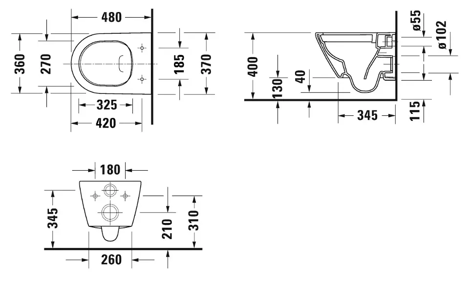 Duravit - D-Neo - WC - 2587090000 – 2. kép