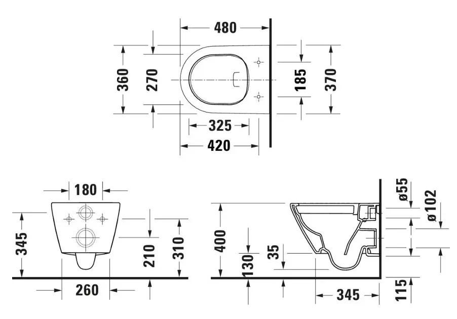 Duravit - D-Neo - WC - 2588090000 – 2. kép
