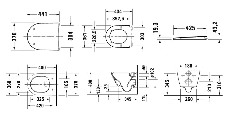 Duravit - D-Neo - WC - 45880900A1 – 2. kép