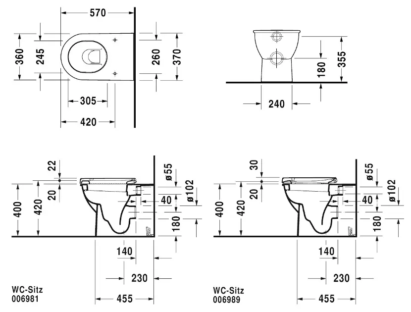 Duravit - Darling New - WC - 21390900001 – 2. kép