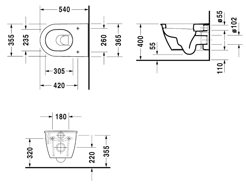Duravit - Darling New - WC - 2545090000 – 2. kép