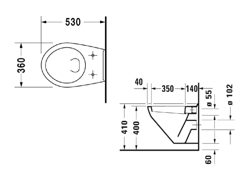 Duravit - Duraplus - WC - 0192094700 – 2. kép