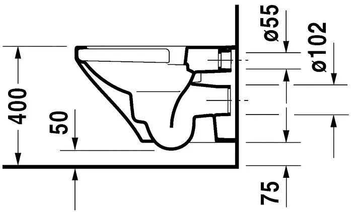 Duravit - DuraStyle - WC - 25380900001 – 3. kép