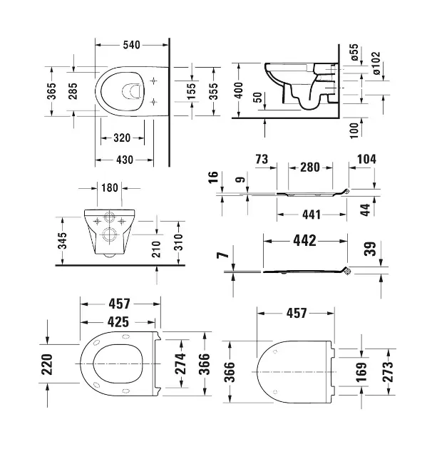 Duravit - Duravit No.1 - WC - 45626900A1 – 2. kép