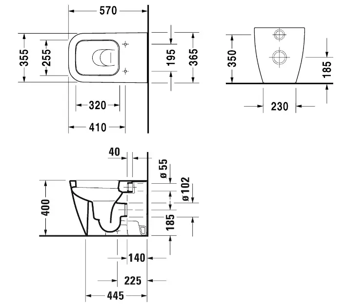 Duravit - Happy D.2 - WC - 2159090000 – 2. kép
