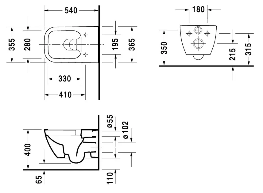 Duravit - Happy D.2 - WC - 2222090000 – 2. kép