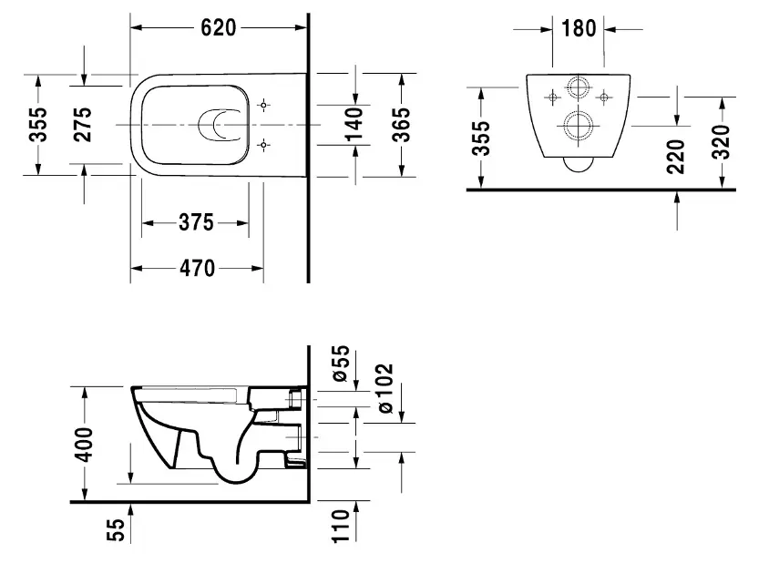 Duravit - Happy D.2 - WC - 25500900001 – 2. kép