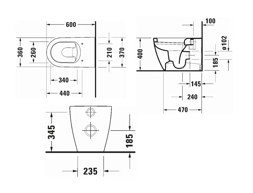 Duravit - ME by Starck - WC - 216909AC00 – 2. kép