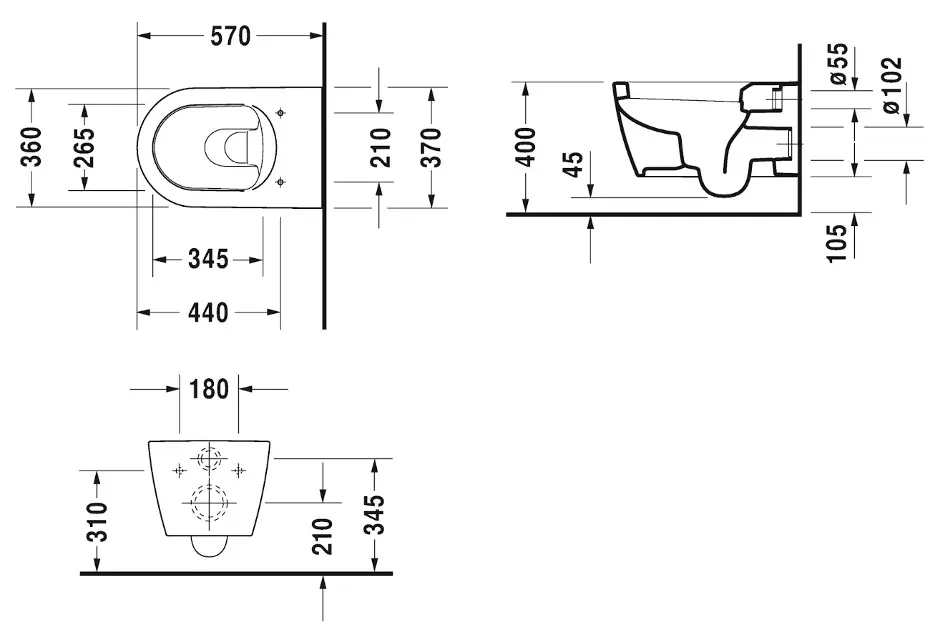 Duravit - ME by Starck - WC - 2528099000 – 2. kép
