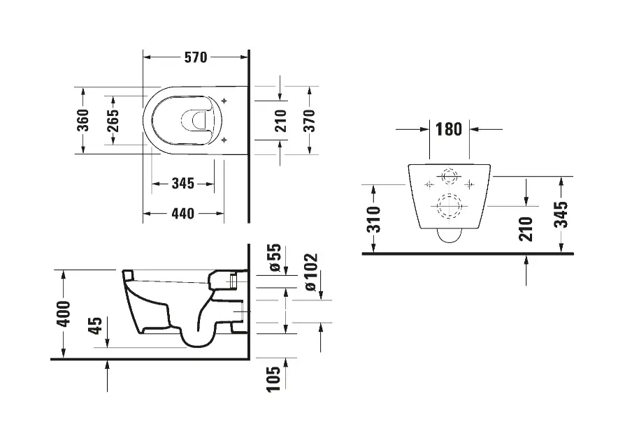 Duravit - ME by Starck - WC - 252809AA00 – 2. kép