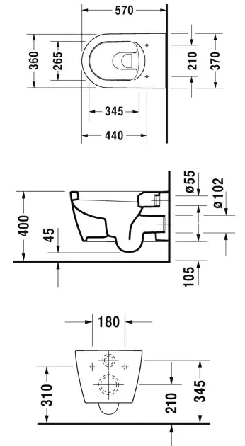 Duravit - ME by Starck - WC - 252809AC00 – 2. kép