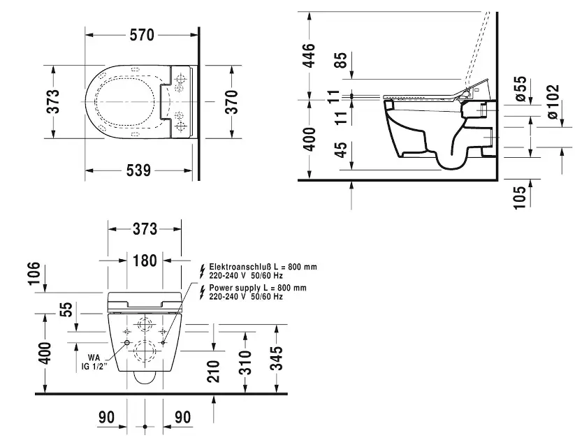 Duravit - ME by Starck - WC - 25285900001 – 2. kép