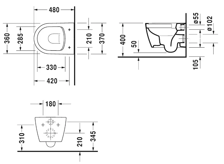 Duravit - ME by Starck - WC - 2530099000 – 2. kép