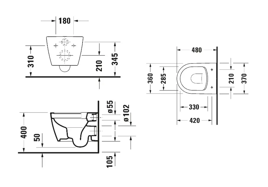 Duravit - ME by Starck - WC - 253009AA00 – 2. kép