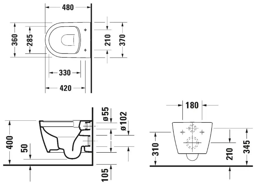Duravit - ME by Starck - WC - 253009AC00 – 2. kép