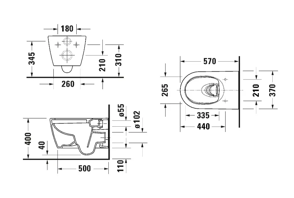 Duravit - ME by Starck - WC - 257909AA00 – 2. kép